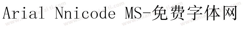 Arial Nnicode MS字体转换